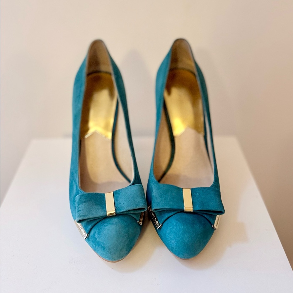 MICHAEL KORS - Teal Delphine Pumps
